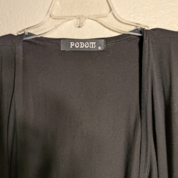 podum Black Sleeveless Cardigan Vest Size Xl Pre-owned - Picture 4 of 5